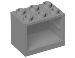 Шкаф 2X3X2 : {умерено каменно сив}