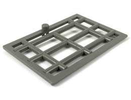 Door 1 x 6 x 7 Barred: {тъмно сив}