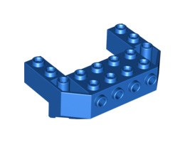 Train Front Sloping Base with 4 Studs: {ярко син}