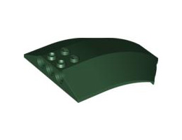 Черупка 6X8X2 с извивка/ъгъл : {земно зелен}