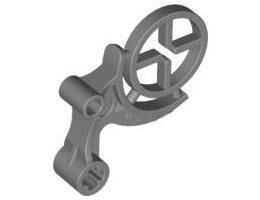 Bionicle Weapon Mistika Nynrah Ghost Blaster Scope with Crosshairs (Toa Gali): {сребърно метален}