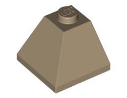 Ъглова Тухличка 2X2/45° отвън: {пясъчно жълт}
