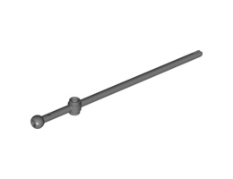 Bar 12L with Open Stud, Tow Ball, and Slit (Boat Mast): {тъмно каменно сив}