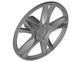 Wheel Cover 5 Spoke Thick - for Wheel 56145: {сребърно метален}