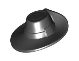 Мини мускетарска шапка: {черен}