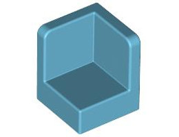 Стенен ъгъл 1X1x1: {умерено небесносин}