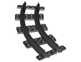 Train, Track Plastic, Narrow, Curve: {черен}