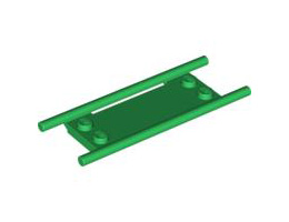 Minifigure, Utensil Stretcher without Bottom Hinges: {тъмно зелен}