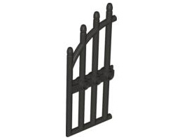 Врата 1 x 4 x 9 сводеста порта с решетки и три шипа: {титаниево метален}