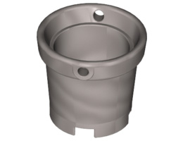 Belville Utensil Bucket Round: {сребърно метален}