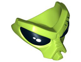 Face, Alien with Black Eyes Pattern (Alien Conquest Commander): {ярко жълто-зелен}
