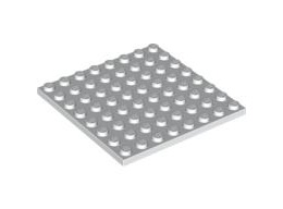 Плочка 8X8 : {бял}