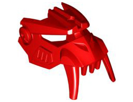 Hero Factory Mask, Gorilla (Raw-Jaw): {ярко червен}