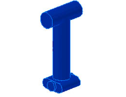 Minifigure, Utensil Jack Handle: {ярко син}