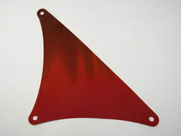 Cloth Sail Triangular 17 x 20 with Dark Brown Streaks Pattern (Lateen Sail): {нов тъмно червен}