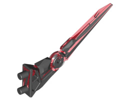 Hero Factory Weapon - Claw / Spike, Flexible with Marbled Red Pattern: {черен}