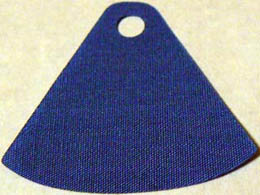 Minifigure, Cape Cloth, Round Bottom and Top Hole : {ярко син}