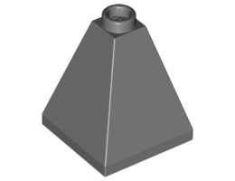 Тухличка пирамида 2X2X2/73°: {тъмно каменно сив}