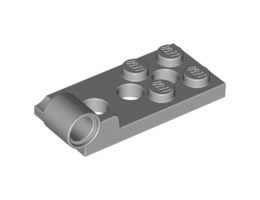 Панта-плочка 2X4 с дупка Ø4.85 долна: {умерено каменно сив}