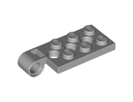 Панта-плочка 2X4 с дупка Ø4.85 горна: {умерено каменно сив}
