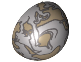 Cylinder Hemisphere 2 x 2 with Cutout with Armillary Sphere Right Pattern: {пясъчно жълт}