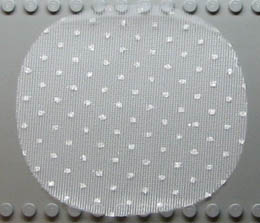 Minifigure, Bridal Veil, Cloth with Silver Dots Pattern: {бял}
