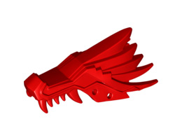 Dragon Head (Ninjago) Upper Jaw: {ярко червен}