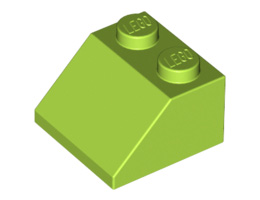 Покривна плочка 2X2/45° : {ярко жълто-зелен}