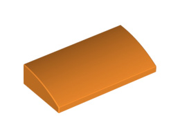 Плочка с дъга 2X4x2/3: {ярко оранжев}