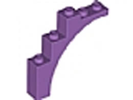 Brick, Arch 1 x 5 x 4 - (Undetermined Bow and Underside Version): {умерено лавандулов}