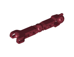 Hero Factory Arm / Leg with Ball Joint and Ball Socket and 4 Pin Holes: {нов тъмно червен}
