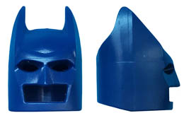 Minifigure, Headgear Mask Batman Cowl (Wide Ears) : {земно син}