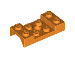 Калник 2X4 с дупка O4.9 : {ярко оранжев}