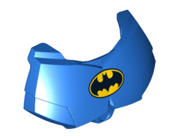Large Figure Chest Armor Small with Batman Logo Pattern: {ярко син}