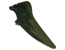 Dinosaur Wing Pteranodon - Right with Marbled Olive Green Edge Pattern: {земно зелен}
