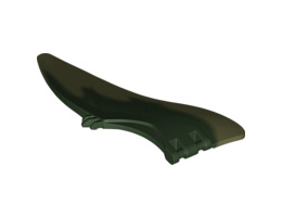 Dinosaur Wing Pteranodon - Left with Marbled Olive Green Edge Pattern: {земно зелен}