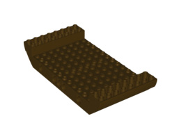 Средна част на кораб 16X8X2 1/3 Ø4.85 : {тъмно кафяв}