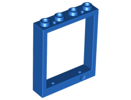 Рамка 1x4x4: {ярко син}