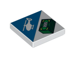Плоска плочка 2x2 No.: {бял}