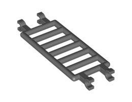 Решетка 1X4x6 с 4 щракалки : {тъмно каменно сив}