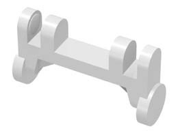 Minifigure, Utensil Stretcher Wheels: {бял}