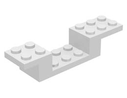 Bracket 8 x 2 x 1 1/3: {бял}