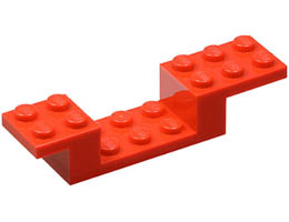 Bracket 8 x 2 x 1 1/3: {ярко червен}