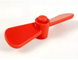 Propeller 2 Blade Twisted: {ярко червен}