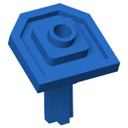 Large Figure Shield Holder with Axle : {ярко син}
