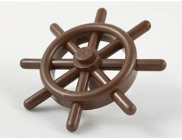 Boat, Ships Wheel: {земно оранжев}