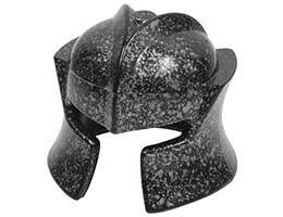 Minifigure, Headgear Helmet Castle with Cheek Protection Angled: {меден, дифузен}
