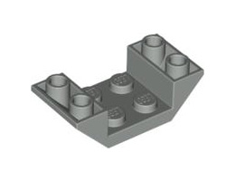 Покривна плочка 2X4 инверсна: {сив}