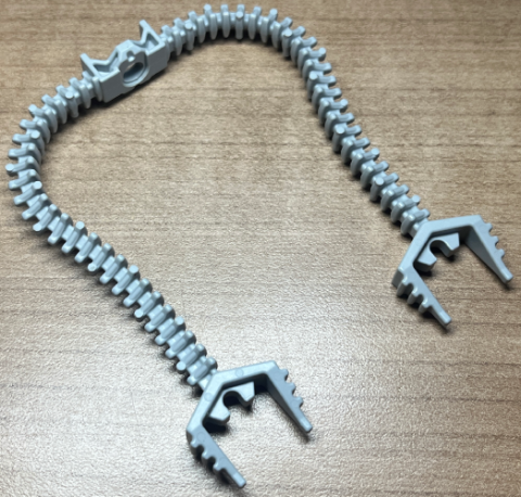 Arms Mechanical, Large with Claws and Hole (Doc Ock, 4 Juniors): {умерено каменно сив}