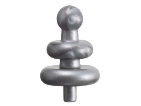 Minifigure, Antenna with 2 Diffusers and Small Pin: {сребърно метален}